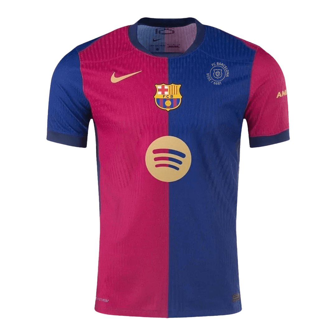 Barcelona Home Soccer Jersey Authentic 2024/25 - 125th Anniversary(Spotify Logo Without Text)