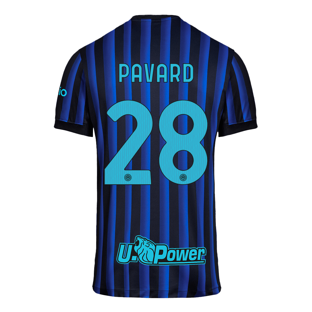 PAVARD #28 Inter Milan Home Soccer Jersey 2025/26 Blue&Black
