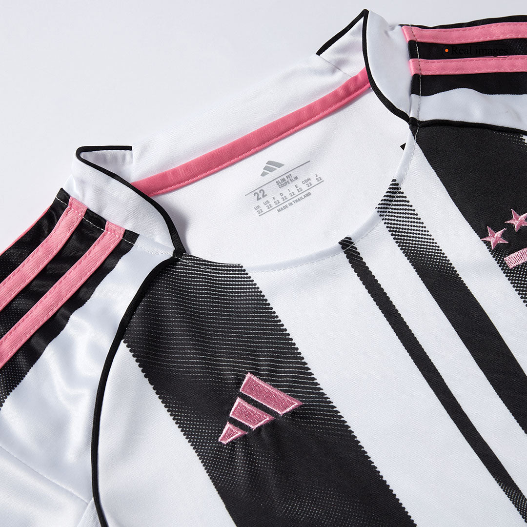 Kid's Juventus Home Soccer Jersey Kit(Jersey+Shorts) 2025/26 Black&White