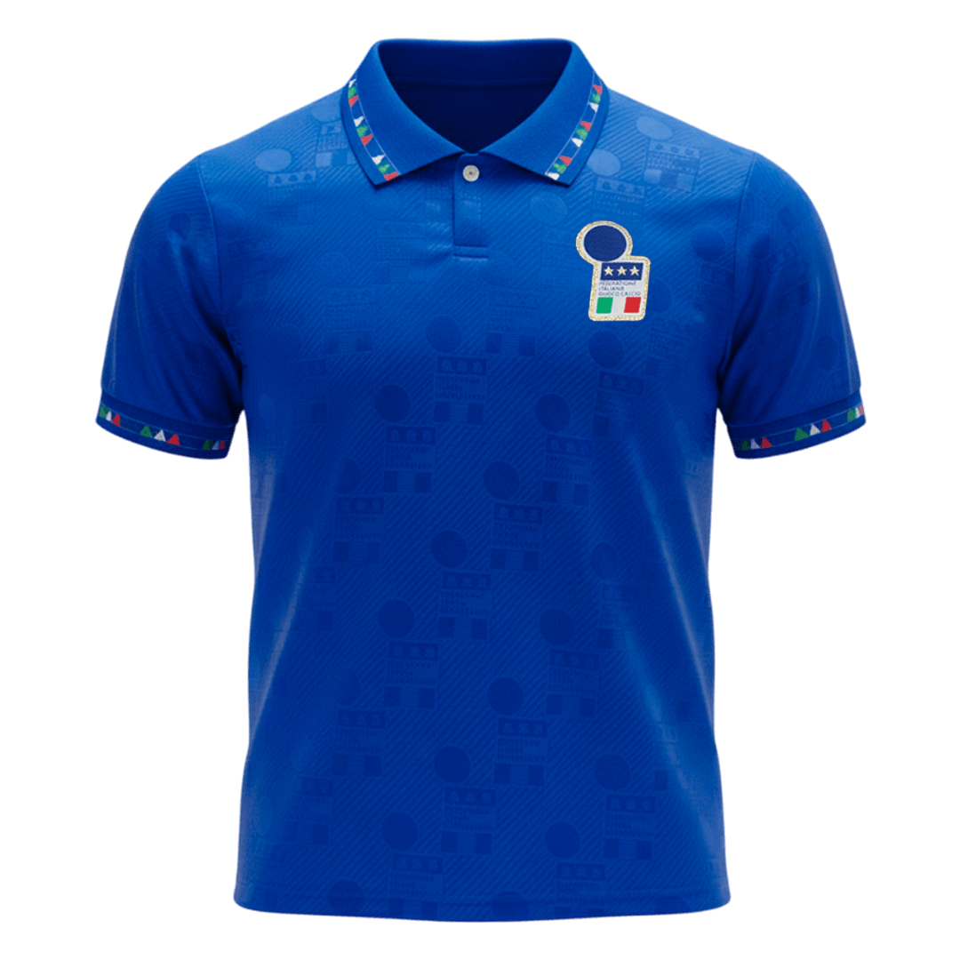Retro 1994 Italy Home Soccer Jersey Blue