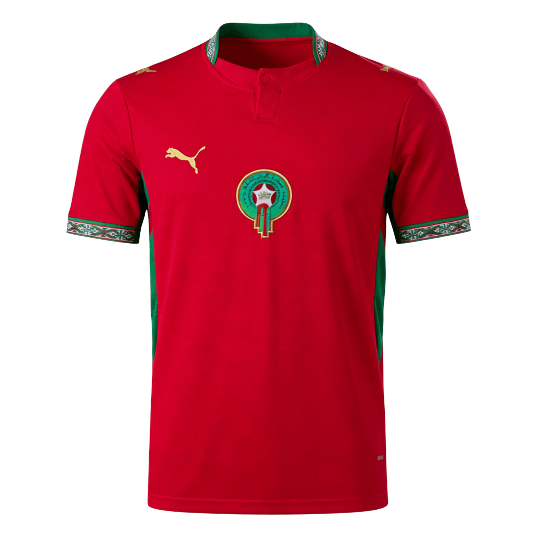 Morocco Home Soccer Jersey World Cup 2026 Red