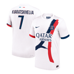 PSG KVARATSKHELIA #7 Away Soccer Jersey Authentic 2024/25