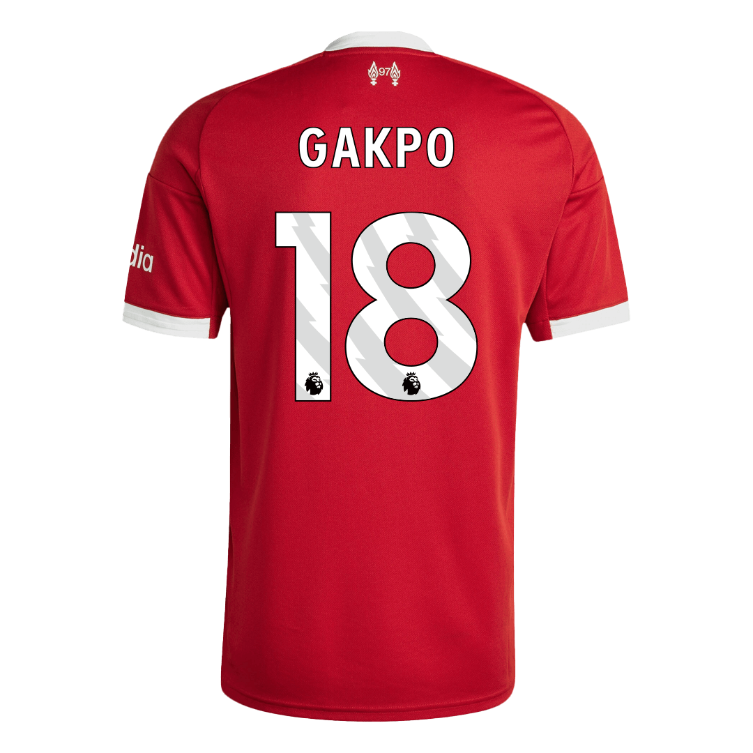 GAKPO #18 Liverpool Home Soccer Jersey 25/26 Red