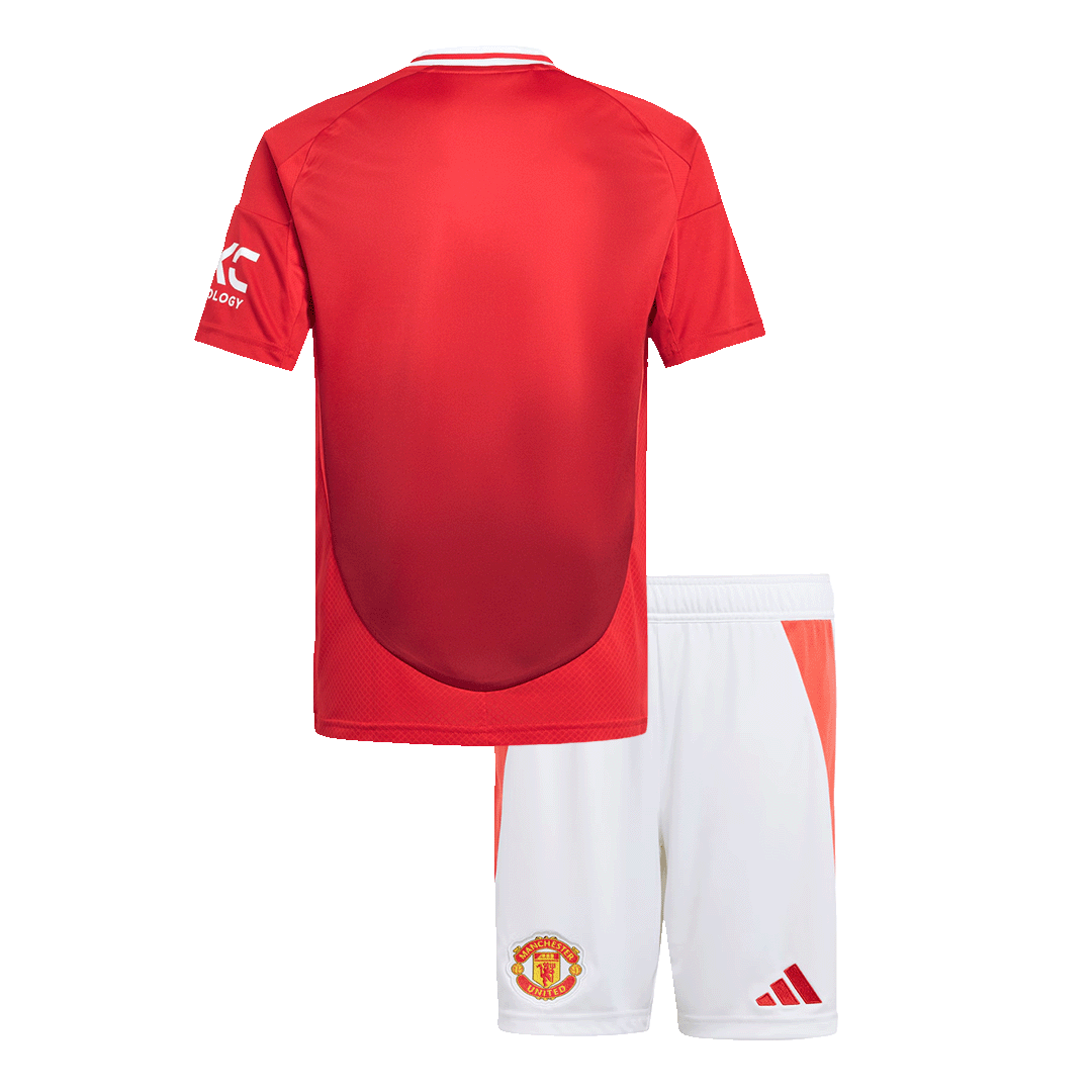 Maillot domicile Manchester United 2024/25 pour enfant (maillot + short) 