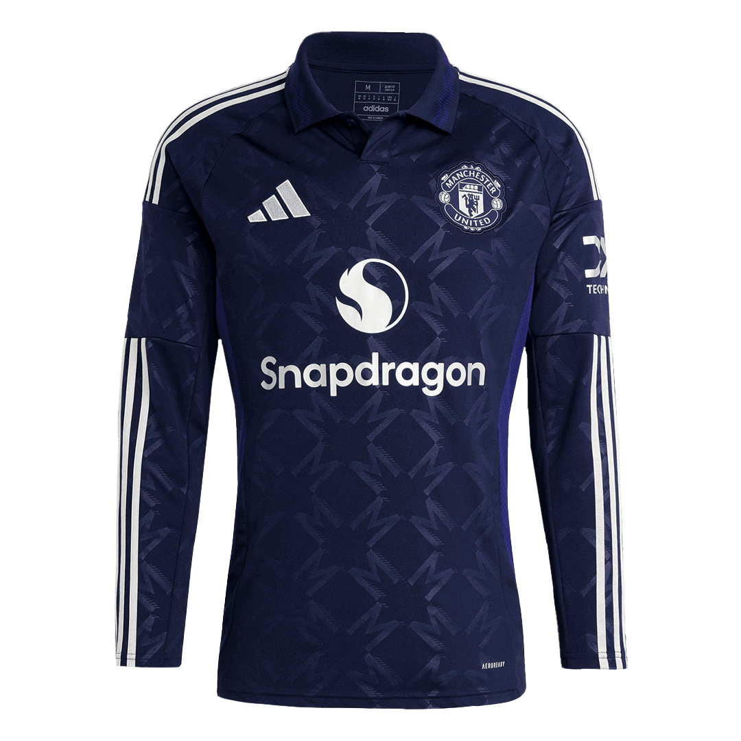 Manchester United Langarm-Auswärts-Fußballtrikot 2024/25
