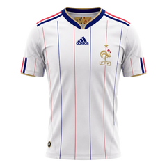 Retro 2010 France Away Soccer Jersey White