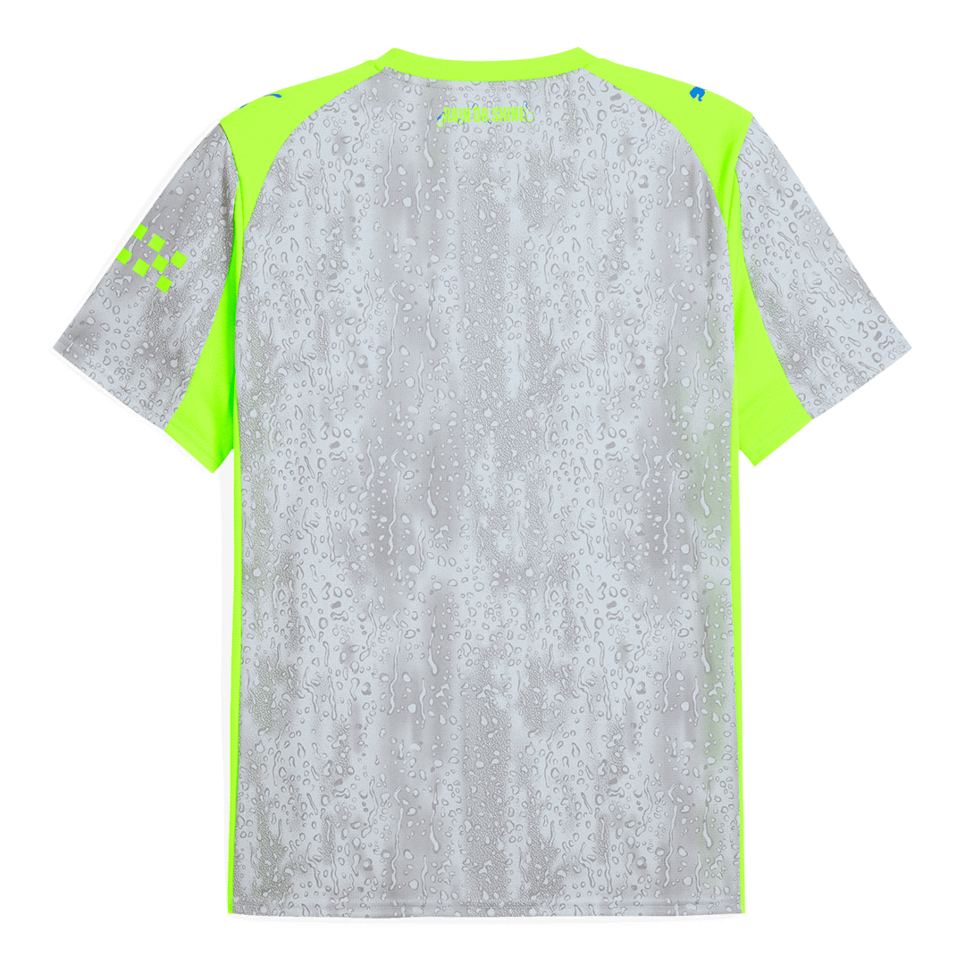 Manchester City Third Away Soccer Jersey 25/26 Gray