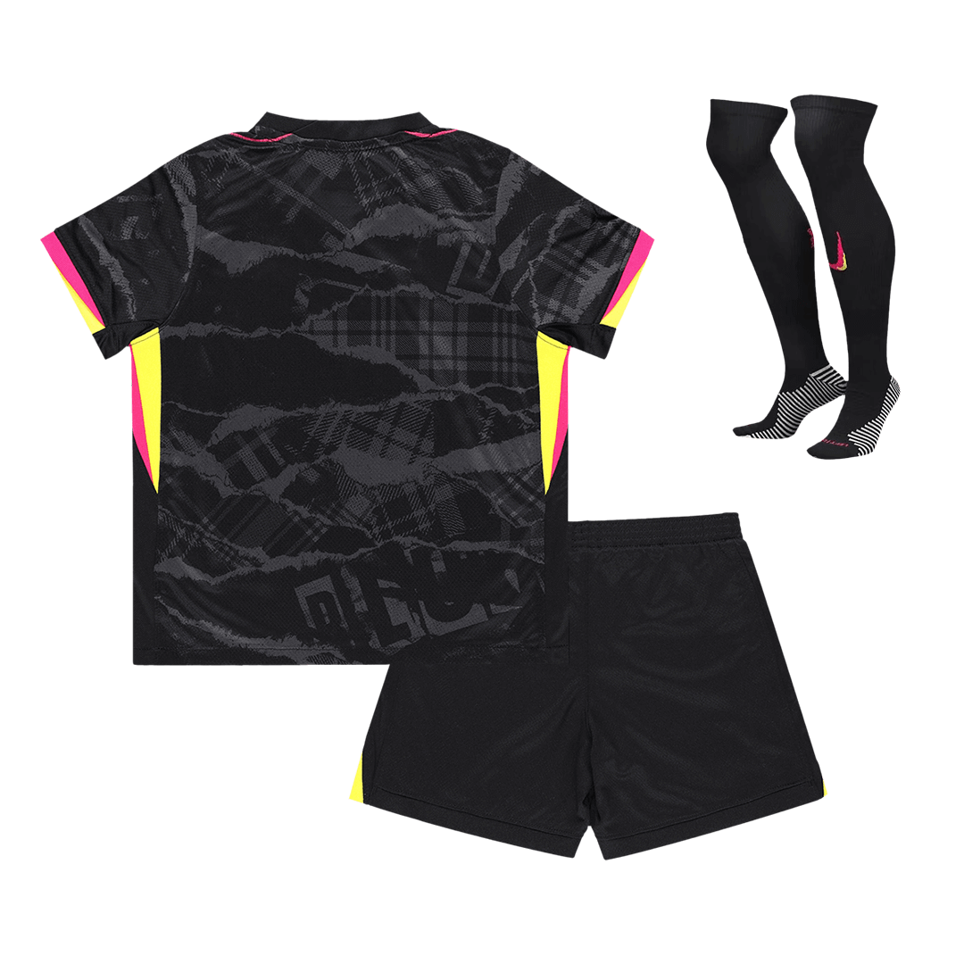 Chelsea Auswärts-Fußballtrikot-Set 2024/25 für Kinder (Trikot + Shorts + Socken)