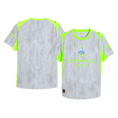 Authentic Manchester City Third Away Soccer Jersey 25/26 Gray