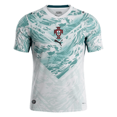 Portugal Away Soccer Jersey World Cup 2026 White&Green