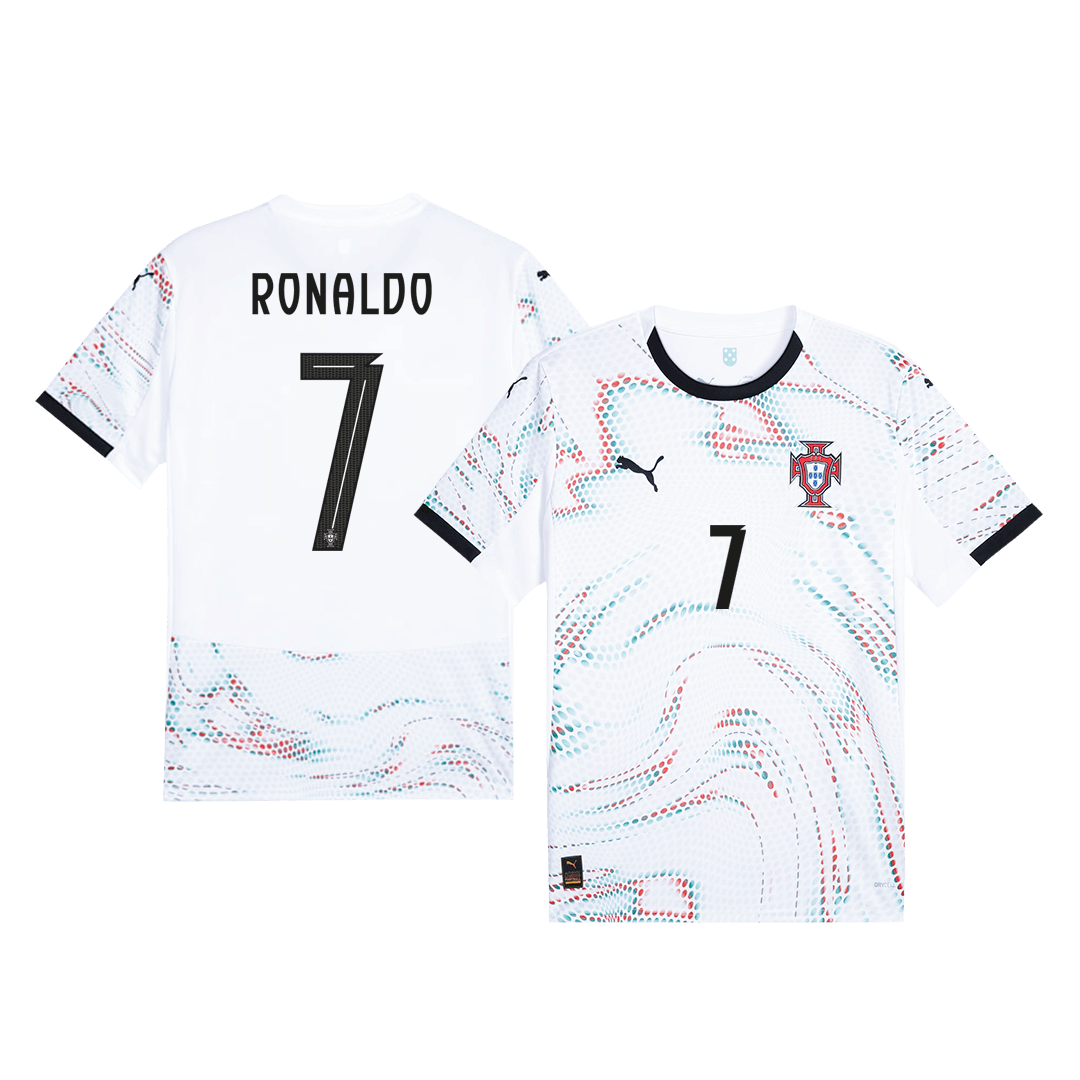 Maillot de football extérieur Portugal Ronaldo #7 2025