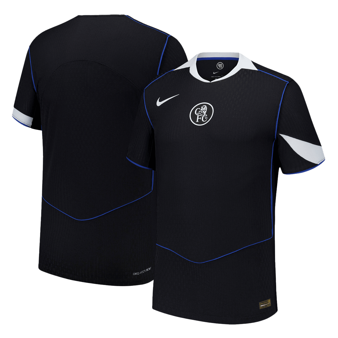 Authentic Chelsea Third Away Soccer Jersey 25/26 Black