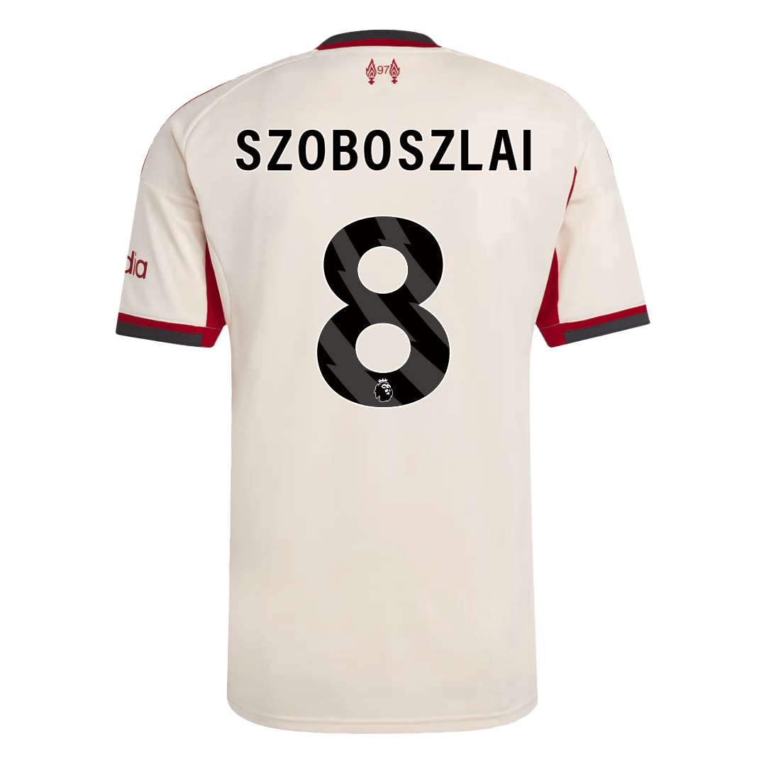 SZOBOSZLAI #8 Liverpool Away Soccer Jersey 25/26 White