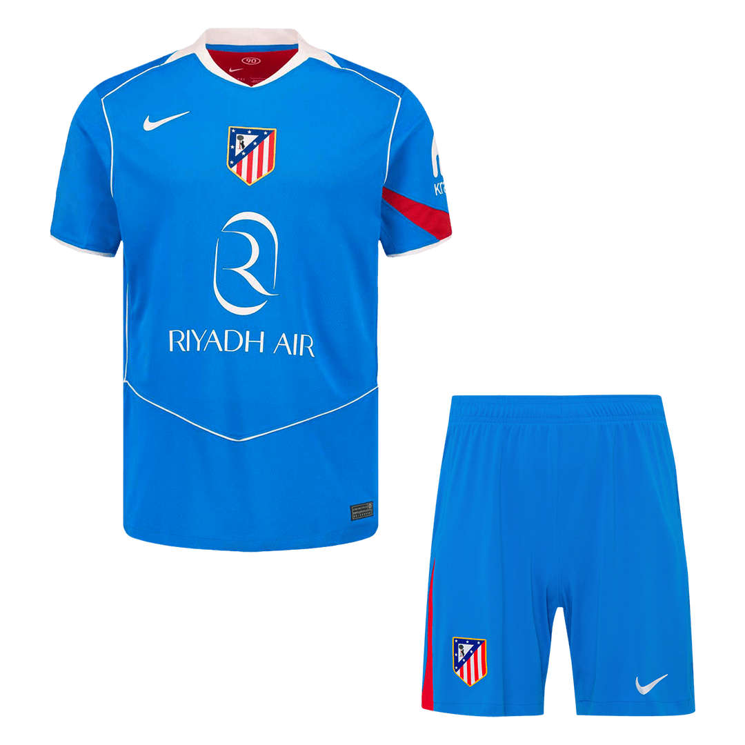 Atletico Madridl Third Soccer Jersey Kit(Jersey+Shorts) 25/26 Blue