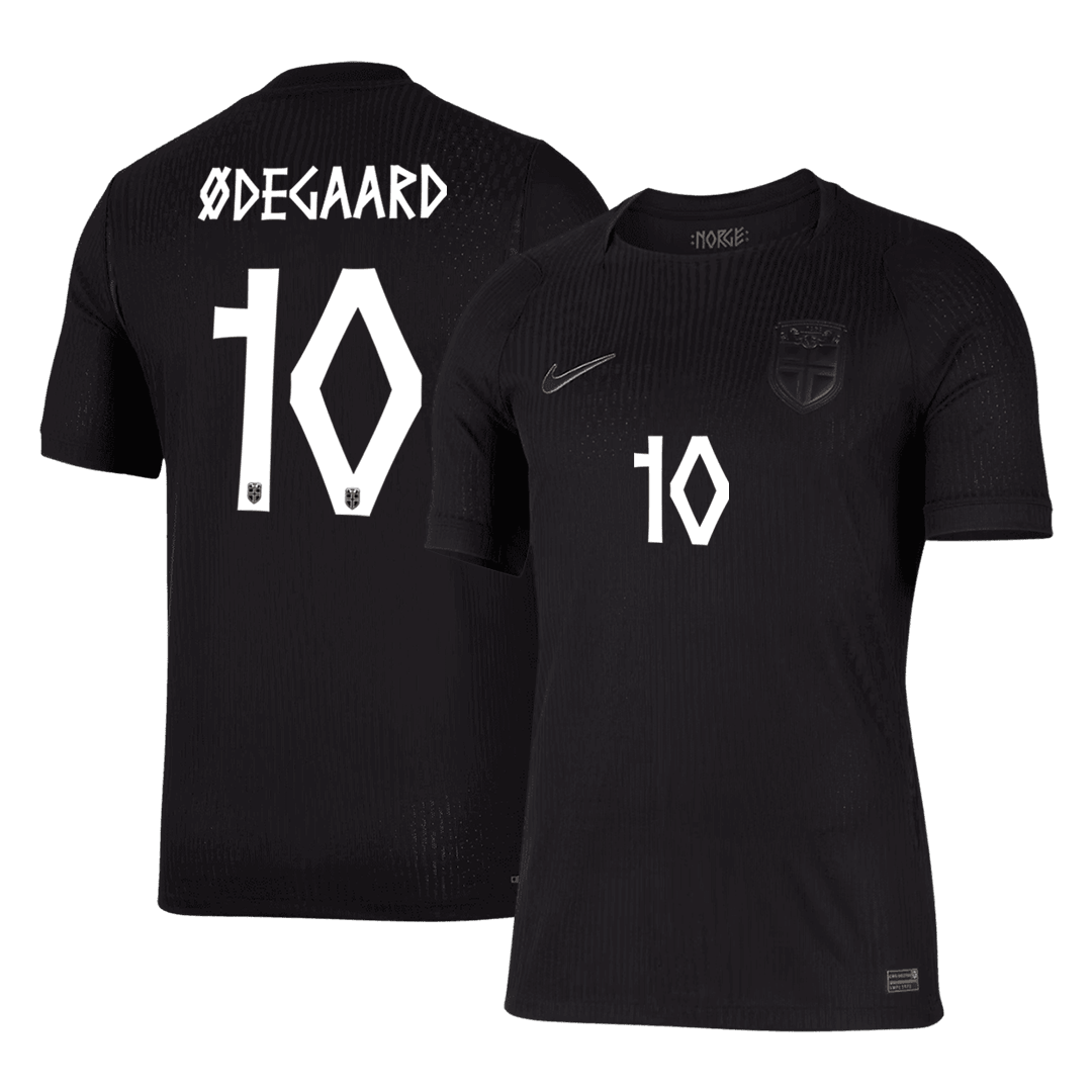 ØDEGAARD #10 Player Version Norway Away Soccer Jersey World Cup 2026 Black