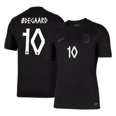 ØDEGAARD #10 Player Version Norway Away Soccer Jersey World Cup 2026 Black