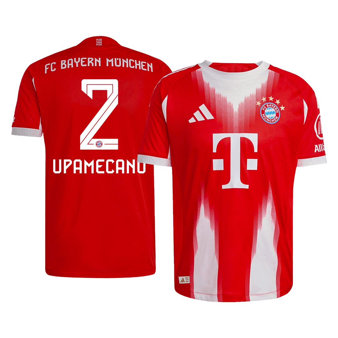 UPAMECANO #2 Authentic Bayern Munich Home Soccer Jersey 2025/26 Red