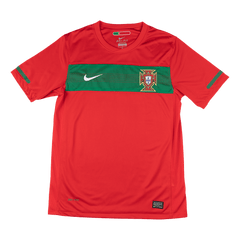 Retro 2010 Portugal Home Soccer Jersey Red