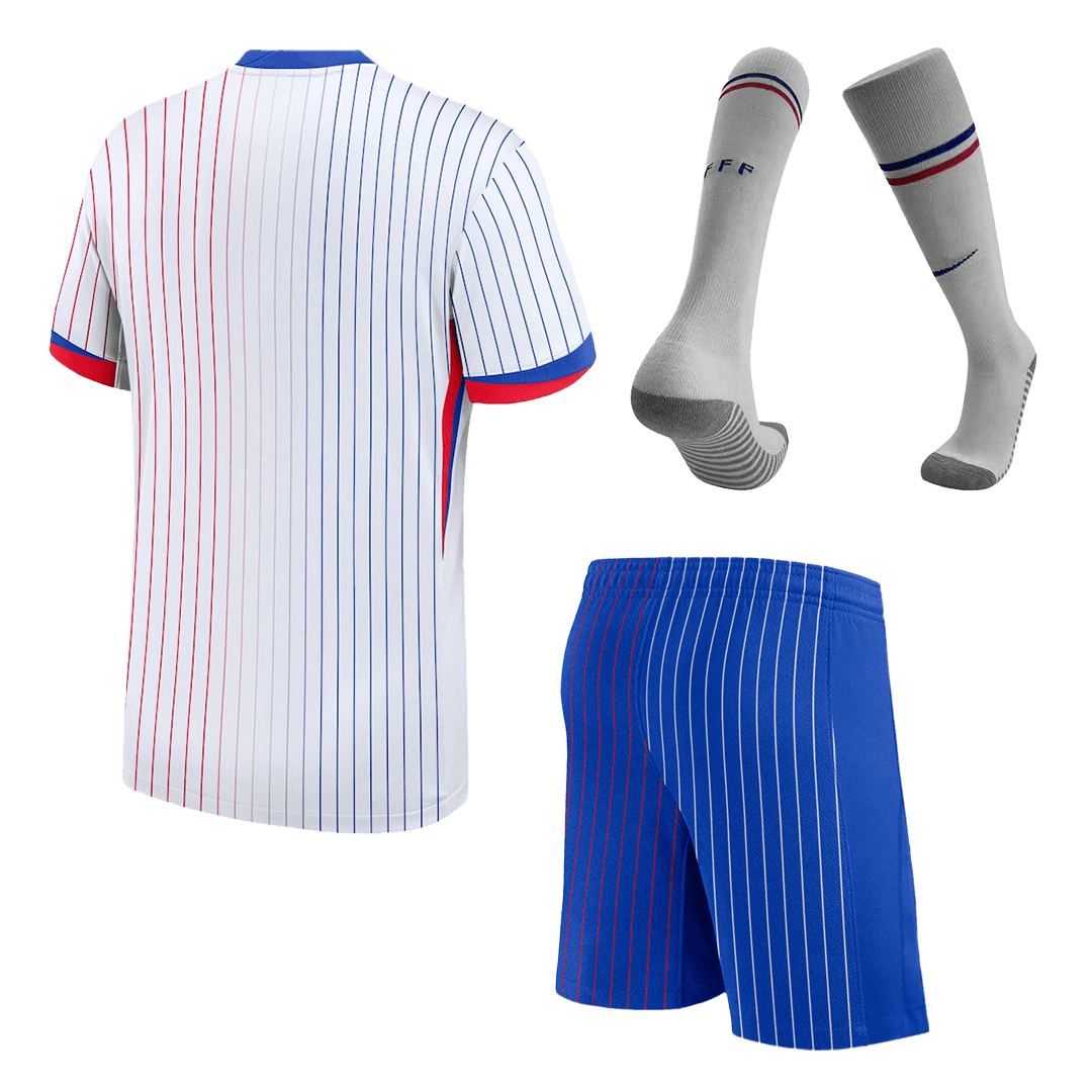 Frankreich Auswärtstrikot-Set EURO 2024 (Trikot + Shorts + Socken) 