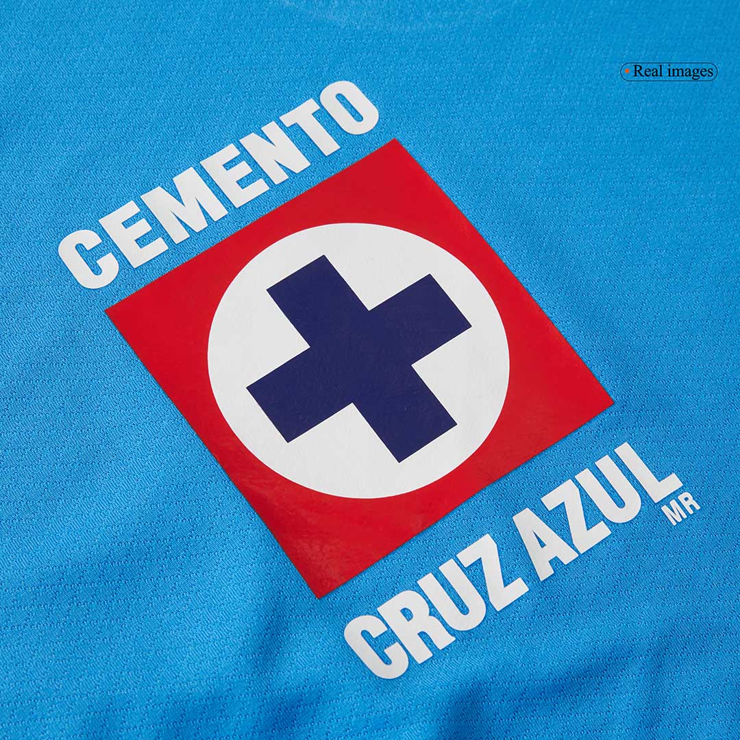 Cruz Azul Heim-Fußballtrikot-Set 2024/25 für Kinder (Trikot + Shorts)