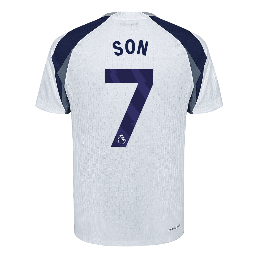 SON #7 Authentic Tottenham Hotspur Home Soccer Jersey 2025/26 White