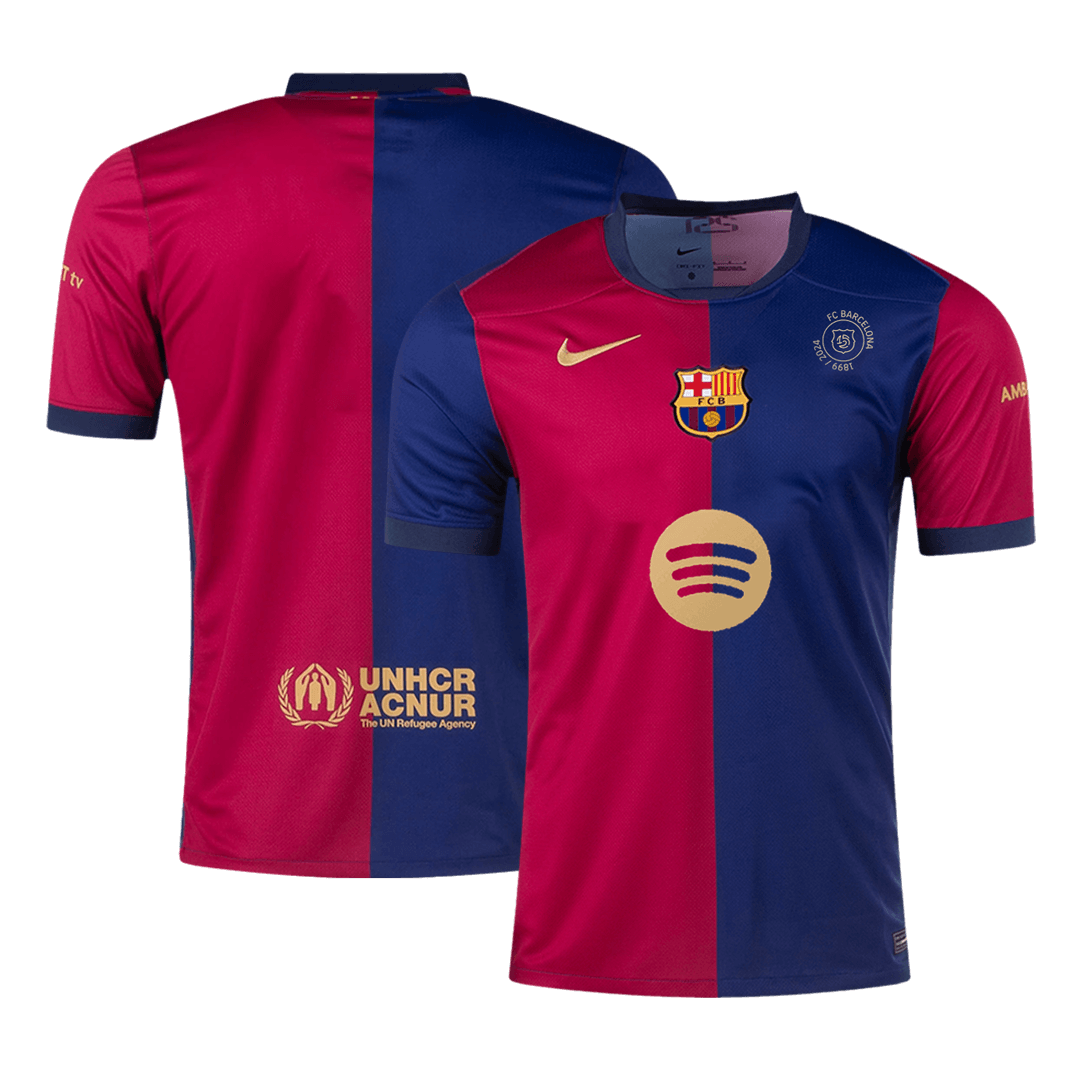 Maillot domicile du FC Barcelone 2024/25 – 125e anniversaire (logo Spotify sans texte)