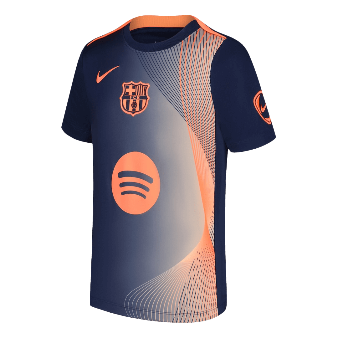 25/26 Club Barcelona Pe-Match Soccer Jersey Orange&Black