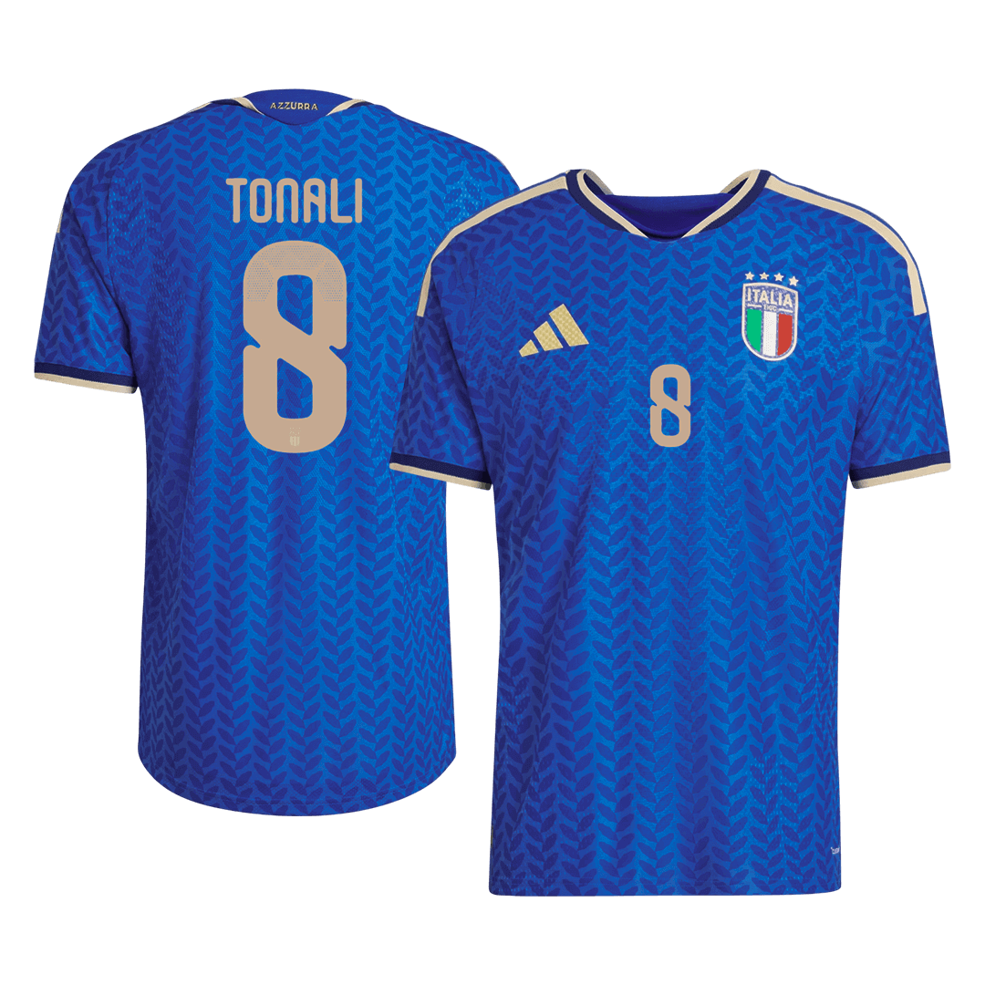 TONALI #8 Player Version Italy Home Soccer Jersey World Cup 2026 Blue