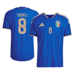 TONALI #8 Player Version Italy Home Soccer Jersey World Cup 2026 Blue