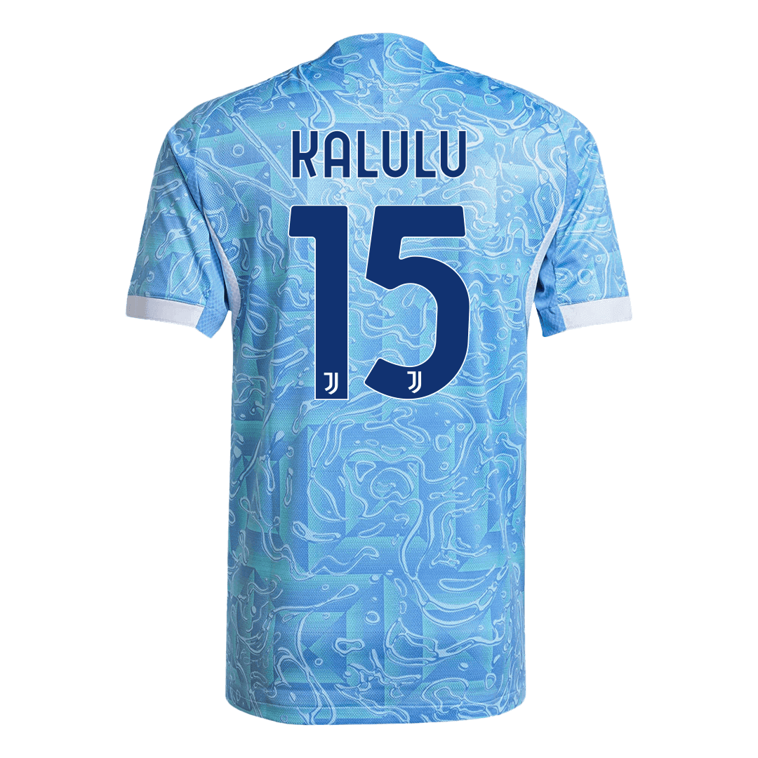 KALULU #15 Authentic Juventus Away Soccer Jersey 2025/26 Blue