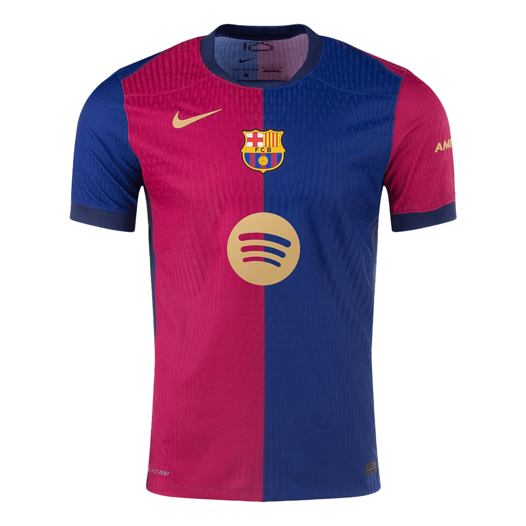 Barcelona RAPHINHA #11 Home Soccer Jersey Authentic 2024/25 - UCL Edition(Spotify Logo Without Text)