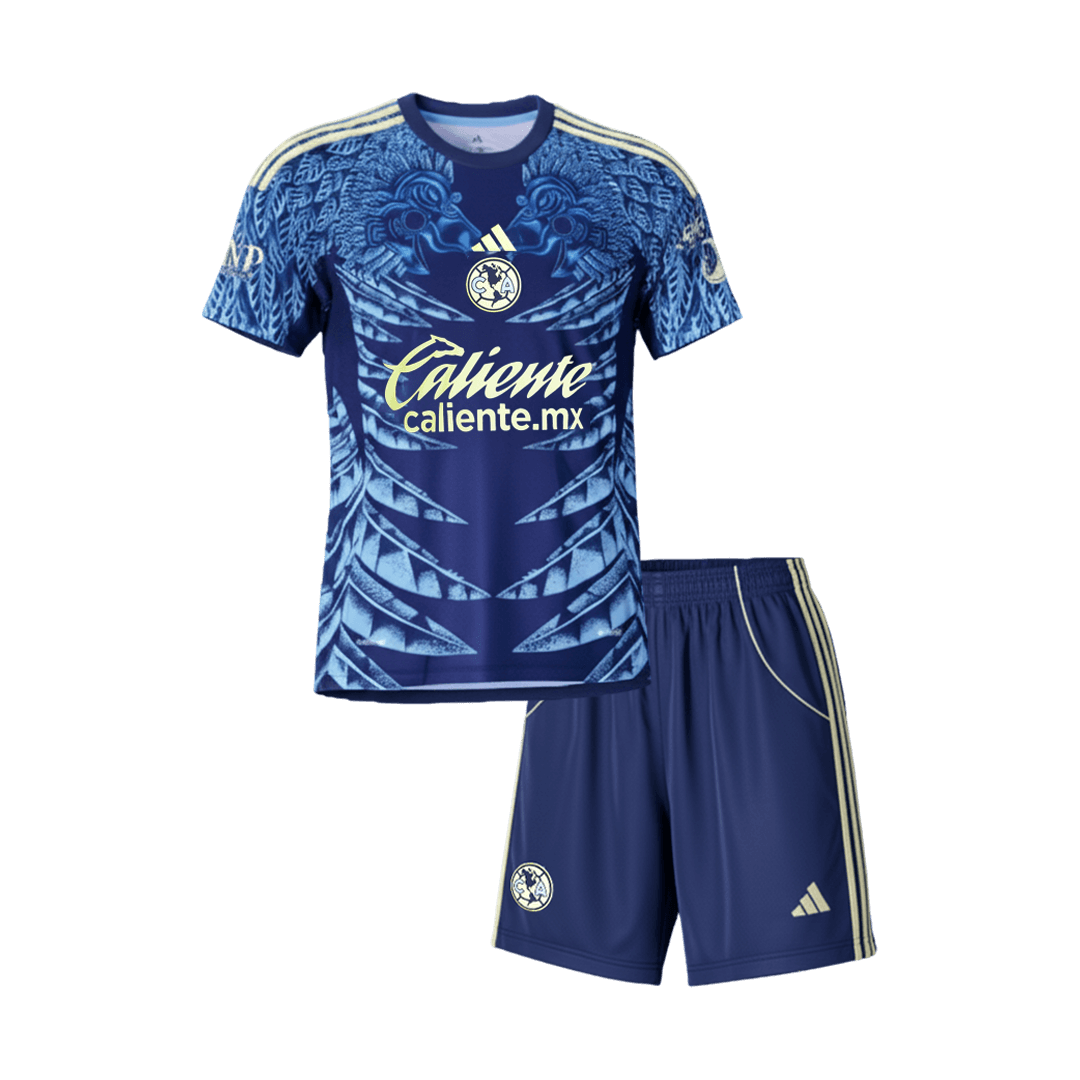 Kid's Club America Away Soccer Jersey Kit(Jersey+Shorts) 25/26 Navy