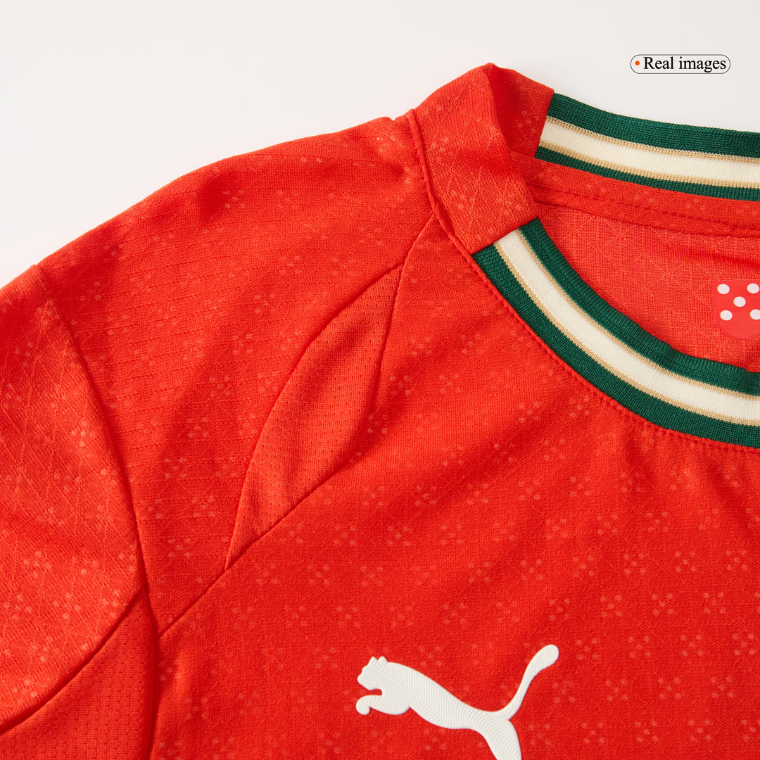 Maillot de football domicile Portugal Ronaldo #7 authentique 2025
