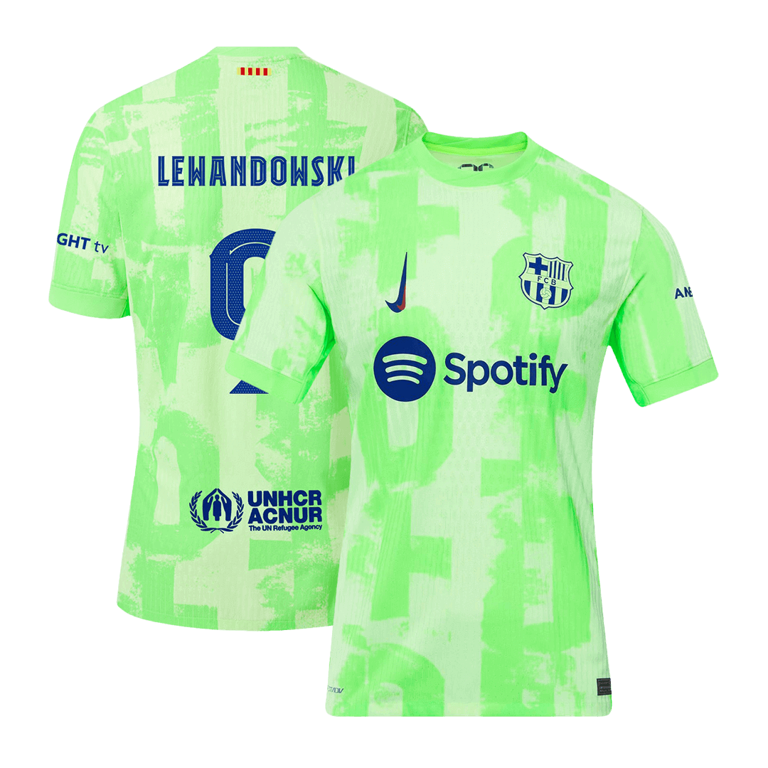Barcelona LEWANDOWSKI #9 Third Away Soccer Jersey Authentic 2024/25 - UCL Edition