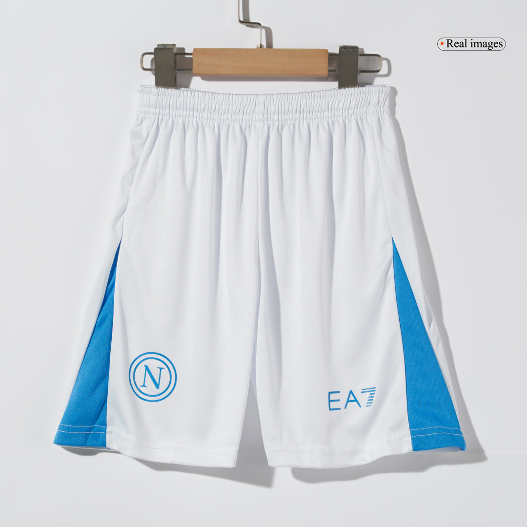 Napoli Heim-Fußballtrikot-Set 2024/25 für Kinder (Trikot + Shorts)