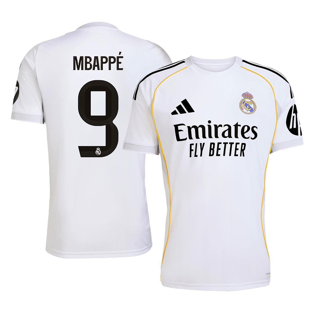 Maillot de football domicile Real Madrid MBAPPÉ #9 2025/26