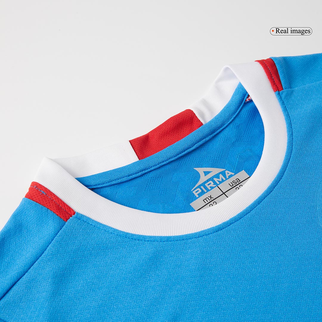 Cruz Azul Heim-Fußballtrikot-Set 2024/25 für Kinder (Trikot + Shorts)