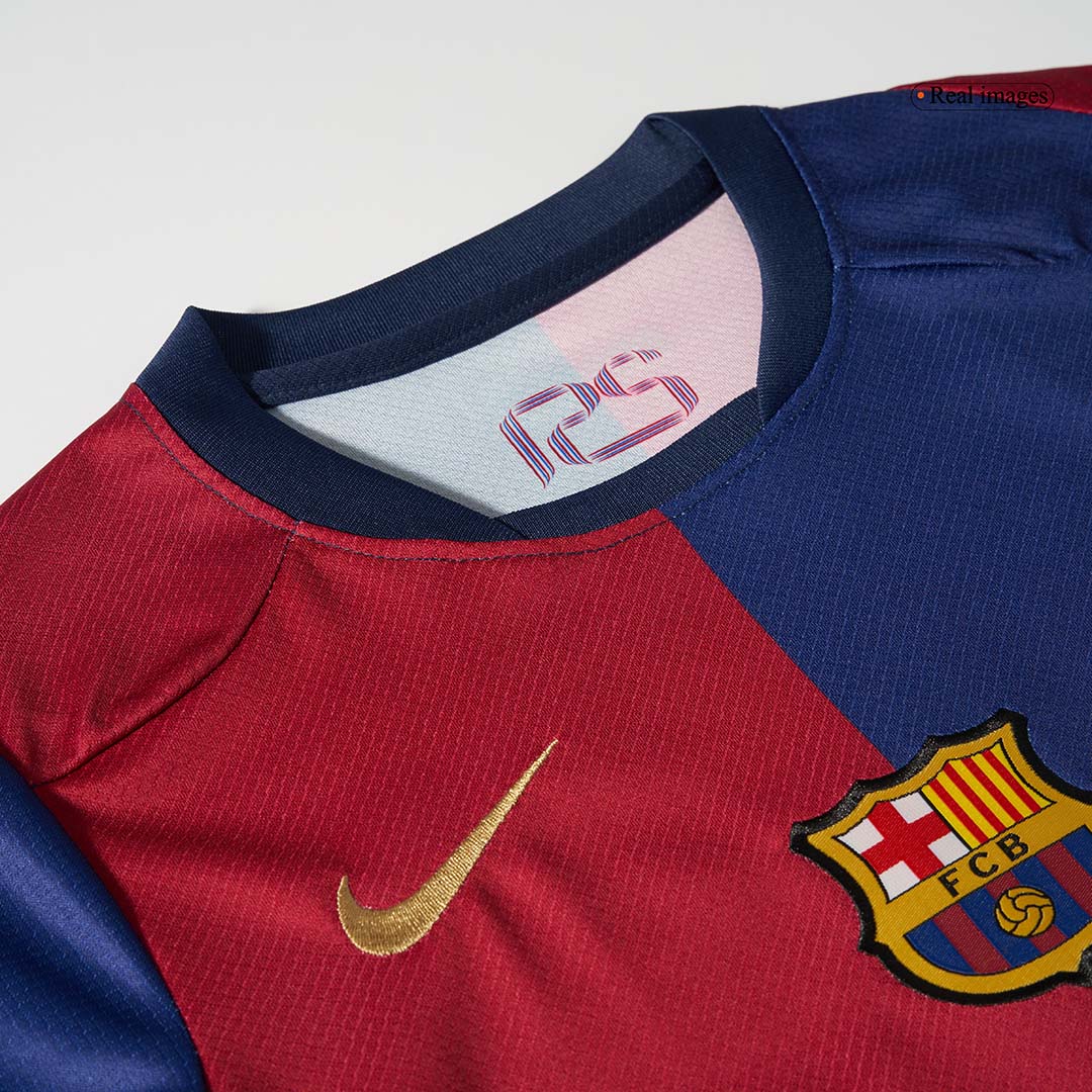 Maillot de football domicile Barcelone 2024/25 pour enfant (maillot + short) - COLDPLAY