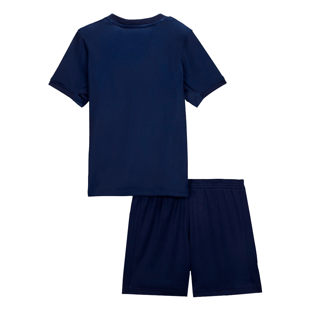 Kid's PSG Home Soccer Jersey Kit(Jersey+Shorts) 2025/26 Navy