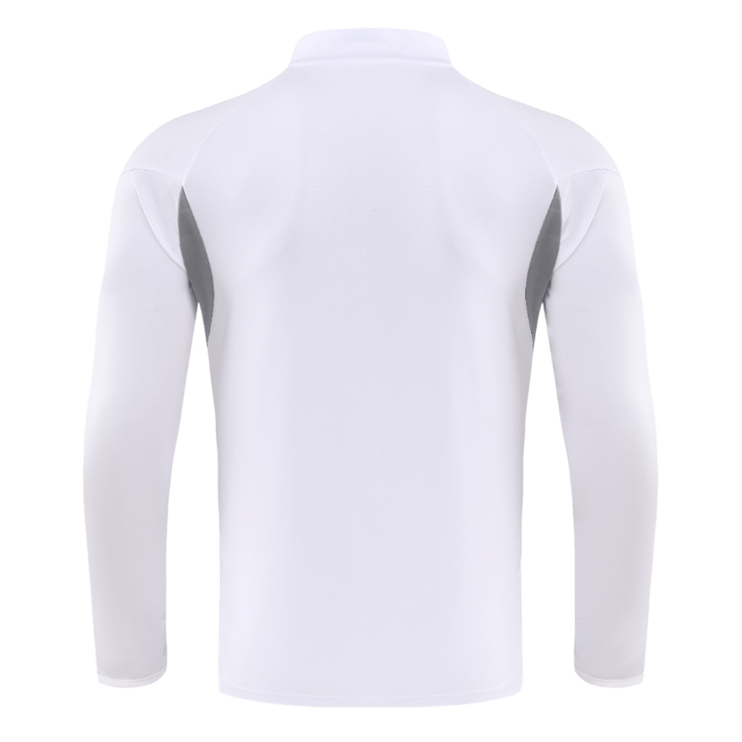 Real Madrid Zipper Sweatshirt Kit(Top+Pants) 25/26 White