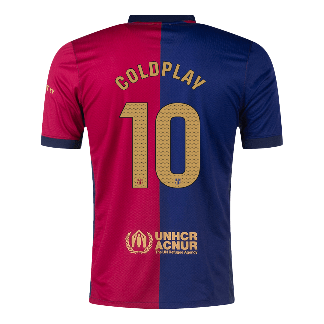Barcelona COLDPLAY #10 Home Soccer Jersey 2024/25