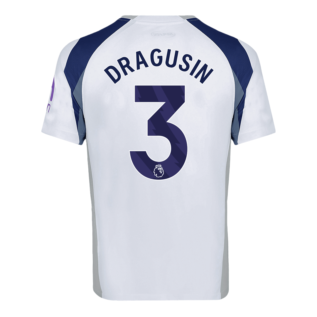 DRAGUSIN #3 Tottenham Hotspur Home Soccer Jersey 2025/26 White