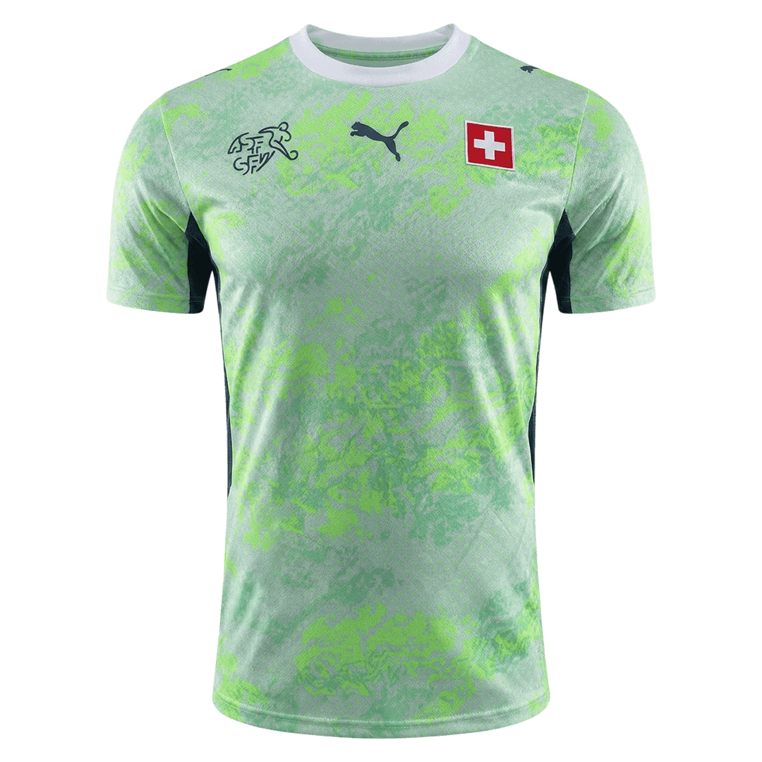 Player Version Switzerland Away Soccer Jersey World Cup 2026 Green