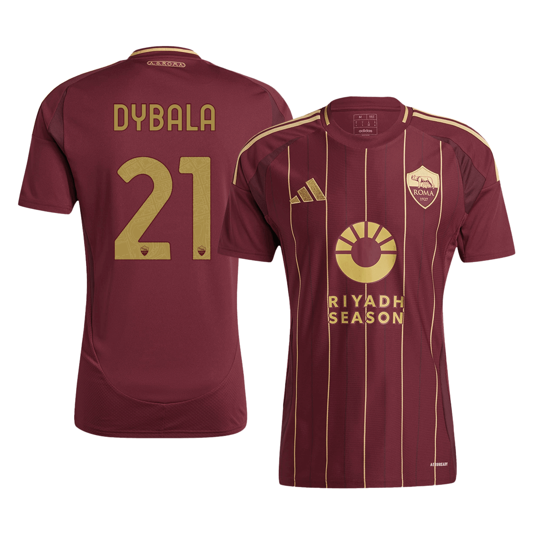 Roma DYBALA #21 Home Soccer Jersey 2024/25