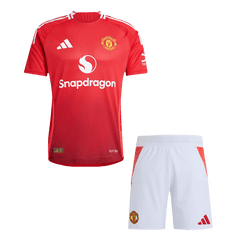 Manchester United Heim-Fußballtrikot-Set Authentic 2024/25 (Trikot + Shorts)