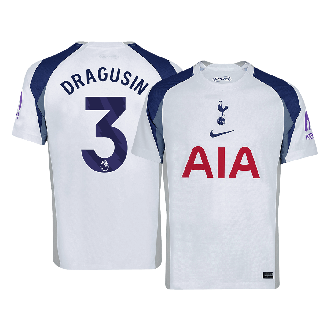 DRAGUSIN #3 Tottenham Hotspur Home Soccer Jersey 2025/26 White