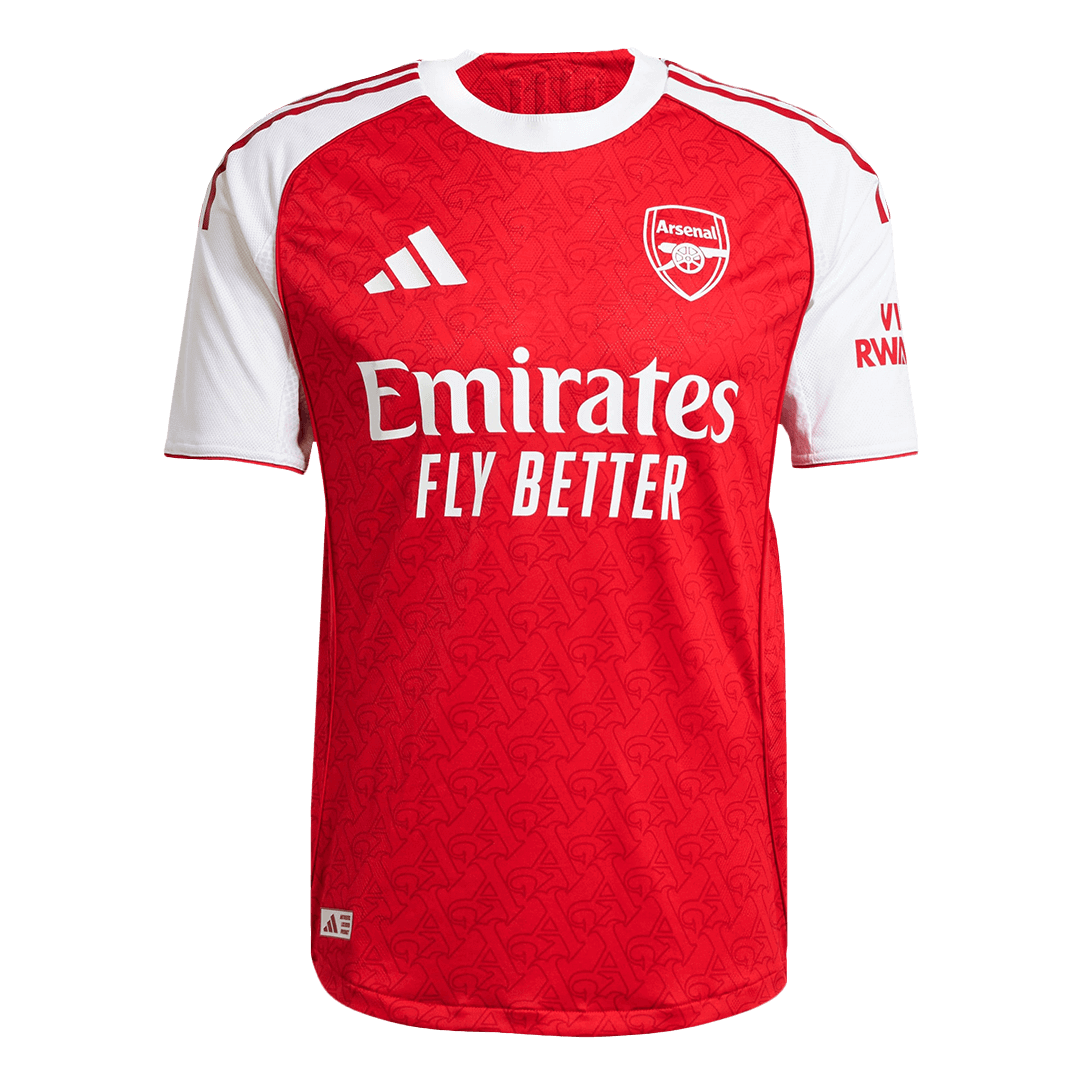 ØDEGAARD #8 Authentic Arsenal Home Soccer Jersey 2025/26 Red