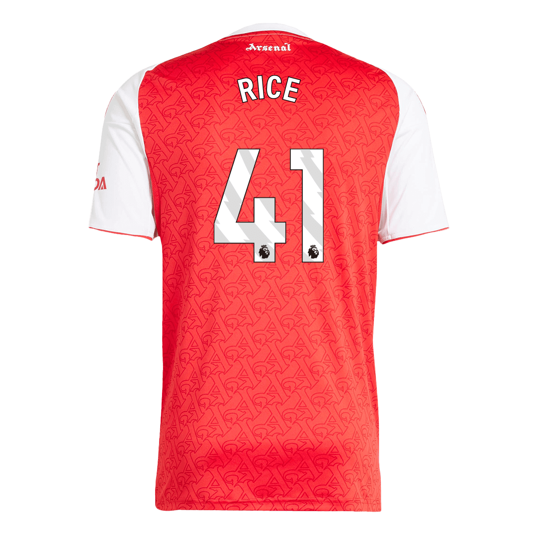 Maillot de football domicile Arsenal RICE n° 41 2025/26 rouge