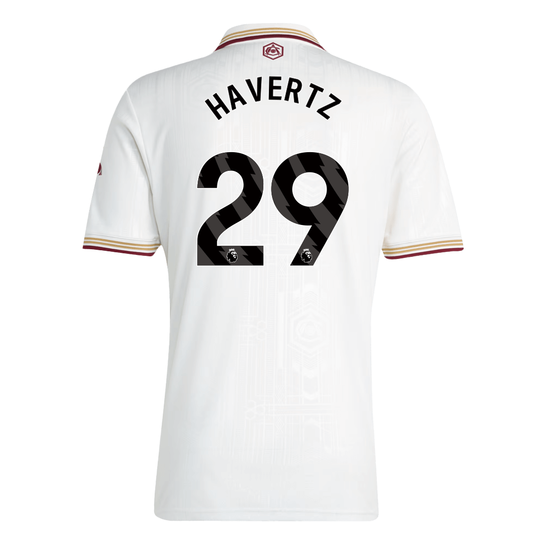 HAVERTZ #29 Arsenal Third Away Soccer Jersey 2025/26  White