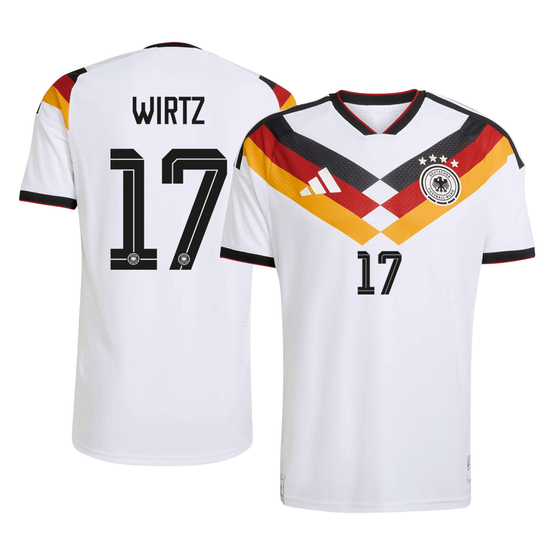 WIRTZ #17 Player Version Germany Home Soccer Jersey World Cup 2026 White